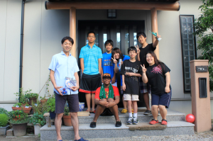 My host family Sakakibara, Junda, Douglas, and I in a photo on our last day.