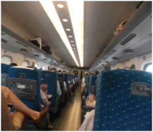 Inside Shinkansen (Japanese Bullet Train)