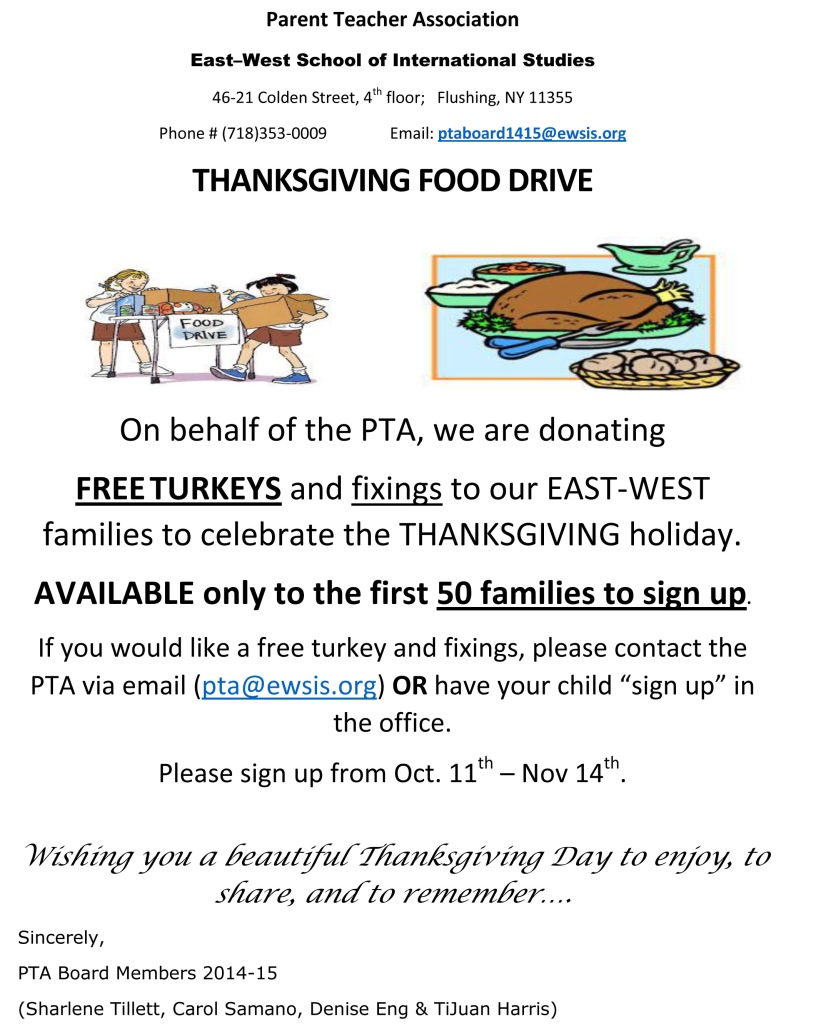 Thanksgiving flyer